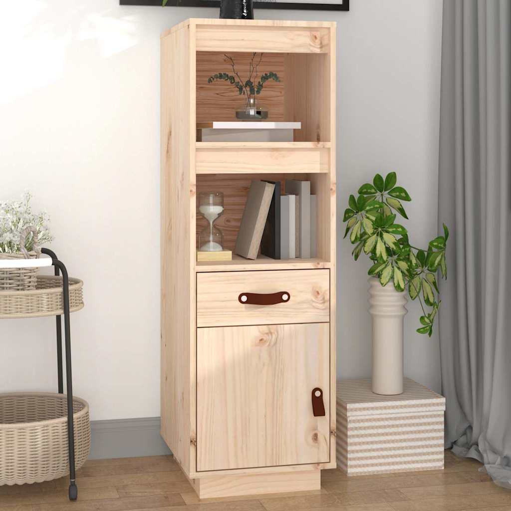 Vidaxl hoge kast 34x40x108,5 cm massief grenenhout