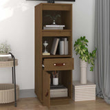 Vidaxl hoge kast 34x40x108,5 cm massief grenenhout honingbruin