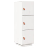 Vidaxl hoge kast 34x40x108,5 cm massief grenenhout wit