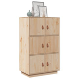 Vidaxl hoge kast 67x40x108,5 cm massief grenenhout