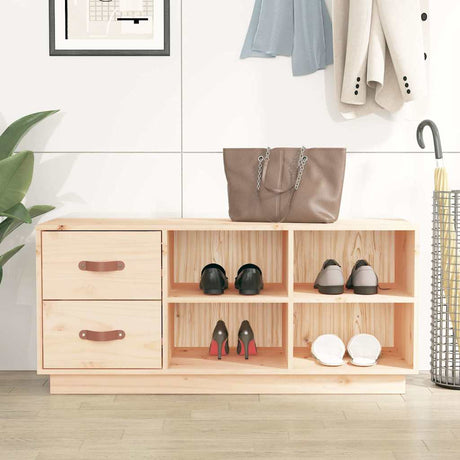 Vidaxl Schuhe Bank 100x34x45 cm Festkiefer