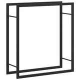 VIDAXL -Kamin 80x28x86 cm Stahl Mattzwart