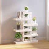 Vidaxl Plant Standard 85x25x109.5 cm Solid Pine White