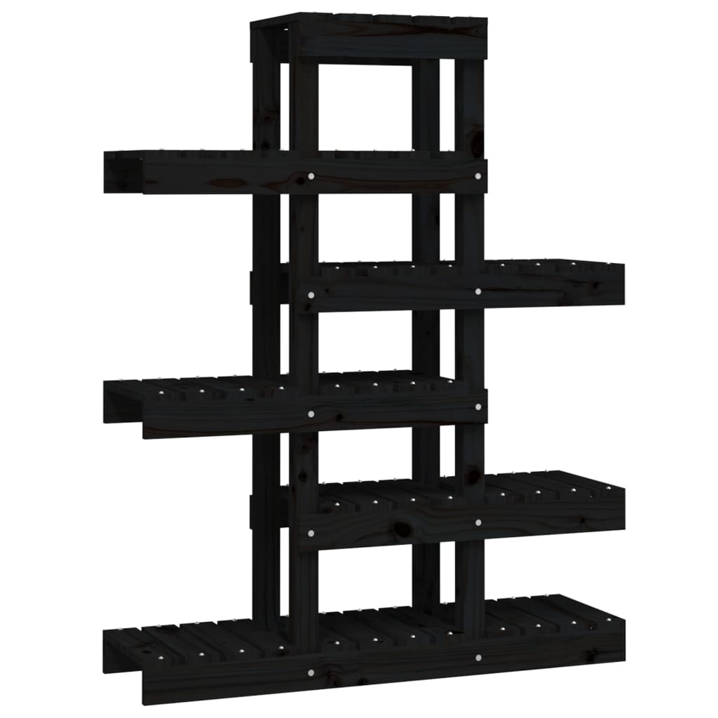 Vidaxl Plant Standard 85x25x109.5 cm Festkiefer schwarz