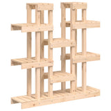 Vidaxl plantenstandaard 104,5x25x109,5 cm massief grenenhout