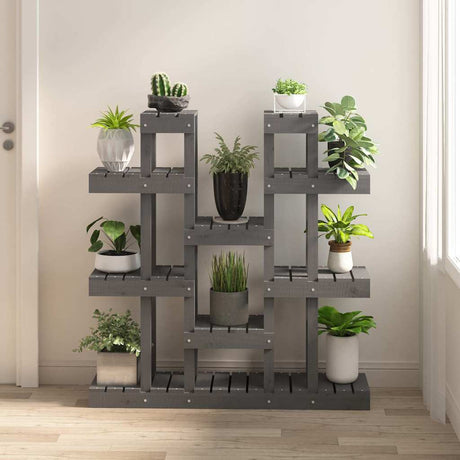 VIDAXL PLANT STANDEL GRAU 104,5 x 25 x 109,5 cm Festkiefer