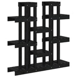 VIDAXL -Pflanzenstandard 104,5 x 25 x 109,5 cm Festkiefer Holz schwarz