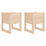 VIDAXL -Pflanzer 2 ST 40x40x52,5 cm Festkiefer