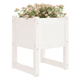 Vidaxl -Pflanzer Big 40x40x52,5 cm Festkiefer weiß