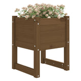 VIDAXL -Planungsbox 40x40x52,5 cm Festkiefer Honigbraun