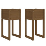 Vidaxl Pflanzer 2 ST 40x40x81 cm Festkiefer Honigbraun