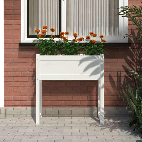 VIDAXL -Planungsbox 78x40x81 cm Festkiefer weiß