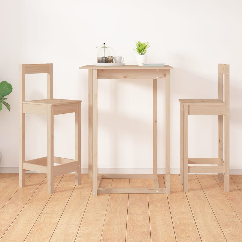 Vidaxl barstoelen 2 st 40x41,5x112 cm massief grenenhout