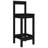 Vidaxl barstoelen 2 st 40x41,5x112 cm massief grenenhout zwart