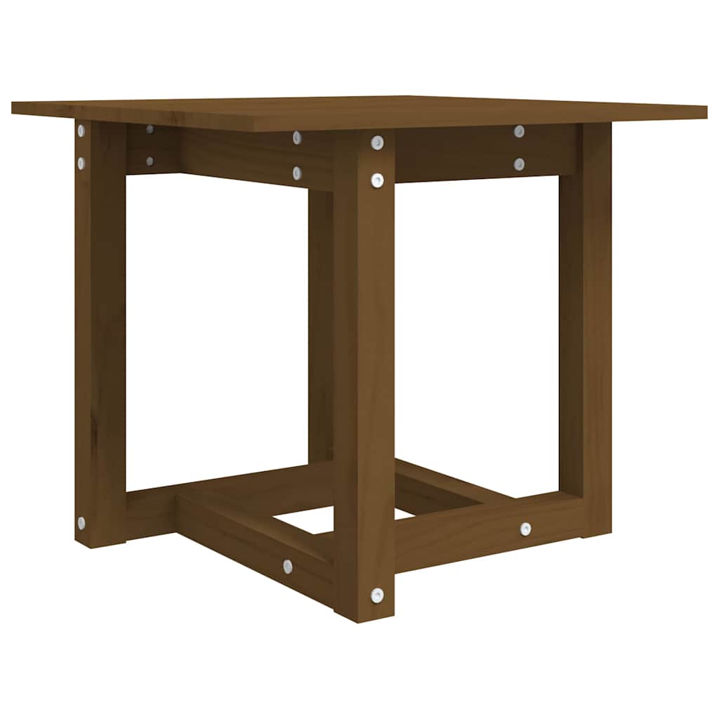 Vidaxl salontafel 50x50x45 cm massief grenenhout honingbruin