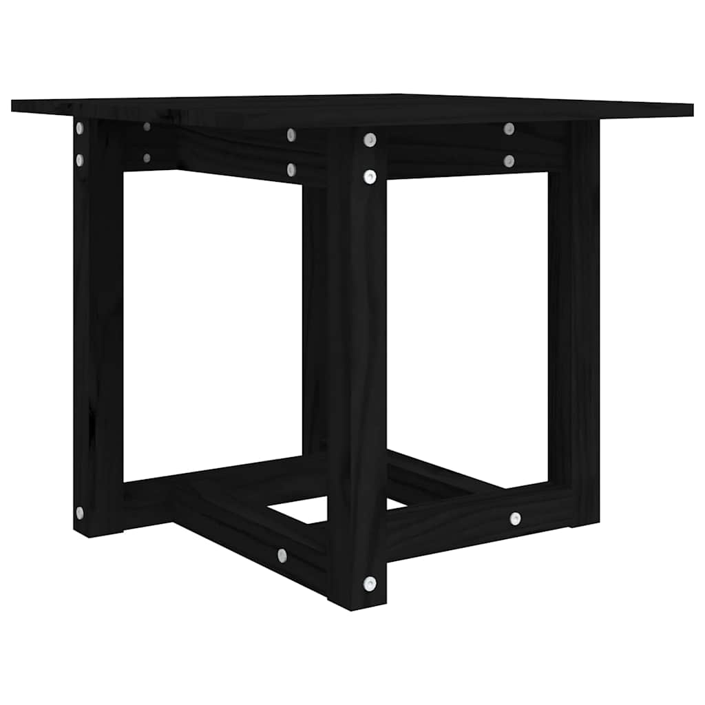 Vidaxl salontafel 50x50x45 cm massief grenenhout zwart