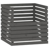 VIDAXL -Kompost -Bin 80x80x78 cm Festkiefergrau