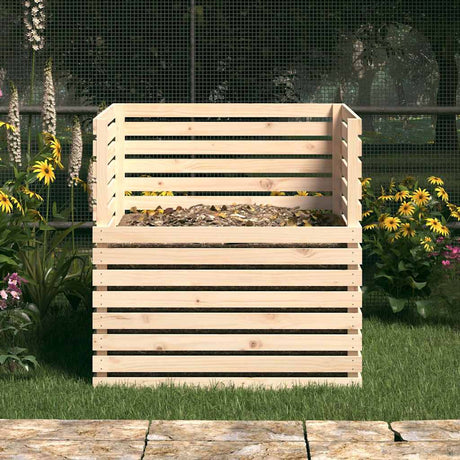 VIDAXL -Kompost -Bin 100x100x102 cm Festkiefer