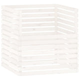 VIDAXL -Kompost -Bin 100x100x102 cm Festkieferweiß