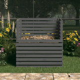 VIDAXL -Kompostbehälter 100x100x102 cm Festkiefergrau
