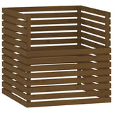 Vidaxl -Kompost -Bin 100x100x102 cm Festkiefer Honigbraun