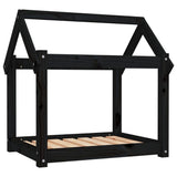 Vidaxl Hundekorb 71x55x70 cm Festkiefer schwarz