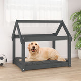 Vidaxl Dog Basket 81x60x70 cm Pine solido grigio