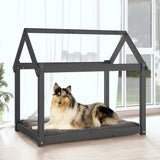 Vidaxl Hundebett 101x70x90 cm Festkieferngrau grau grau