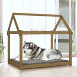 Vidaxl Dog Basket 111x80x100 cm Solid Pine Honey Brown