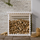 Vidaxl -Kamin Trek 108x73x108 cm Festkiefer weiß