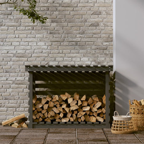 Vidaxl -Kamin Trek 108x73x79 cm Festkiefergrau