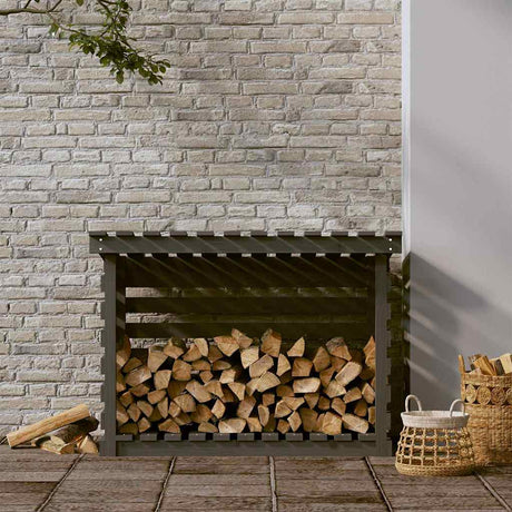 Vidaxl -Kamin Trek 108x73x79 cm Festkiefergrau