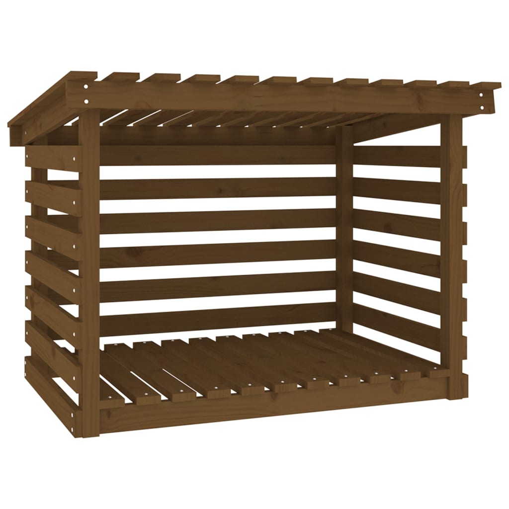 Vidaxl -Kamin Trek 108x73x79 cm Festkiefer Honigbraun
