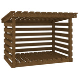 Vidaxl -Kamin Trek 108x73x79 cm Festkiefer Honigbraun