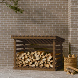Vidaxl -Kamin Trek 108x73x79 cm Festkiefer Honigbraun