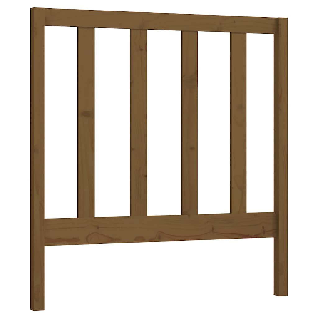 Vidaxl hoofdbord 95x4x100 cm massief grenenhout honingbruin