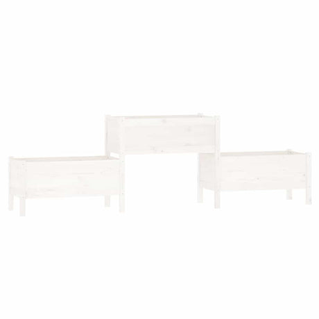 VIDAXL -Planungsbox 245.5x44x75 cm Festkiefer weiß