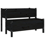 VIDAXL -Planungsbox 110x84x75 cm Festkiefer schwarz