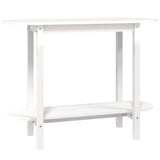 Vidaxl wandtafel 110x40x80 cm massief grenenhout wit