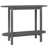 Vidaxl wandtafel 110x40x80 cm massief grenenhout grijs