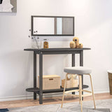 Vidaxl wandtafel 110x40x80 cm massief grenenhout grijs