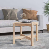 Vidaxl salontafel ø 62,5x45 cm massief grenenhout