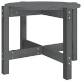Vidaxl salontafel ø 62,5x45 cm massief grenenhout grijs