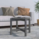 Vidaxl salontafel ø 62,5x45 cm massief grenenhout grijs