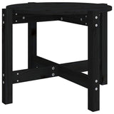 Vidaxl salontafel ø 62,5x45 cm massief grenenhout zwart