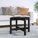 Vidaxl salontafel ø 62,5x45 cm massief grenenhout zwart