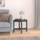 Vidaxl salontafel ø 52,5x45 cm massief grenenhout grijs