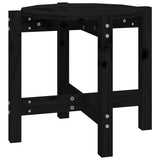 Vidaxl salontafel ø 52,5x45 cm massief grenenhout zwart