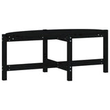 Vidaxl salontafel 118x63x45 cm massief grenenhout zwart