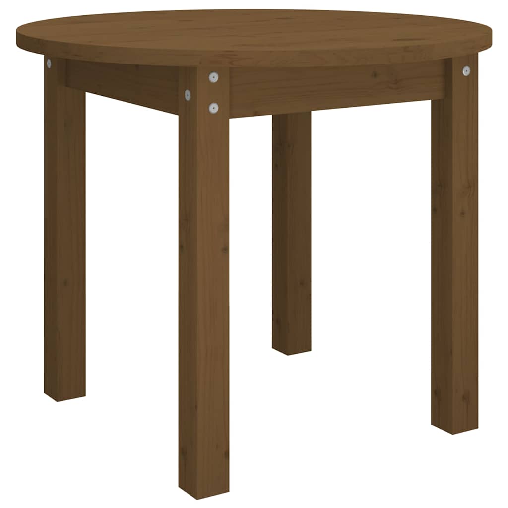 Vidaxl salontafel ø 55x45 cm massief grenenhout honingbruin